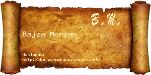 Bajza Morgan névjegykártya